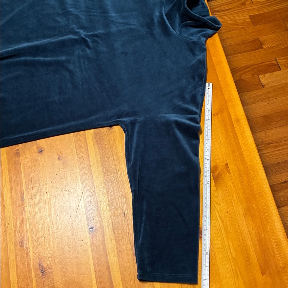 Talbots Teal Velour Dress - Picture 10 of 11